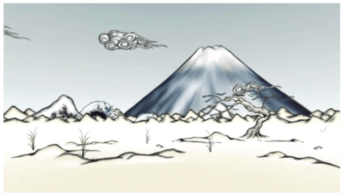 C-32. Mt. Fuji (Whole View)