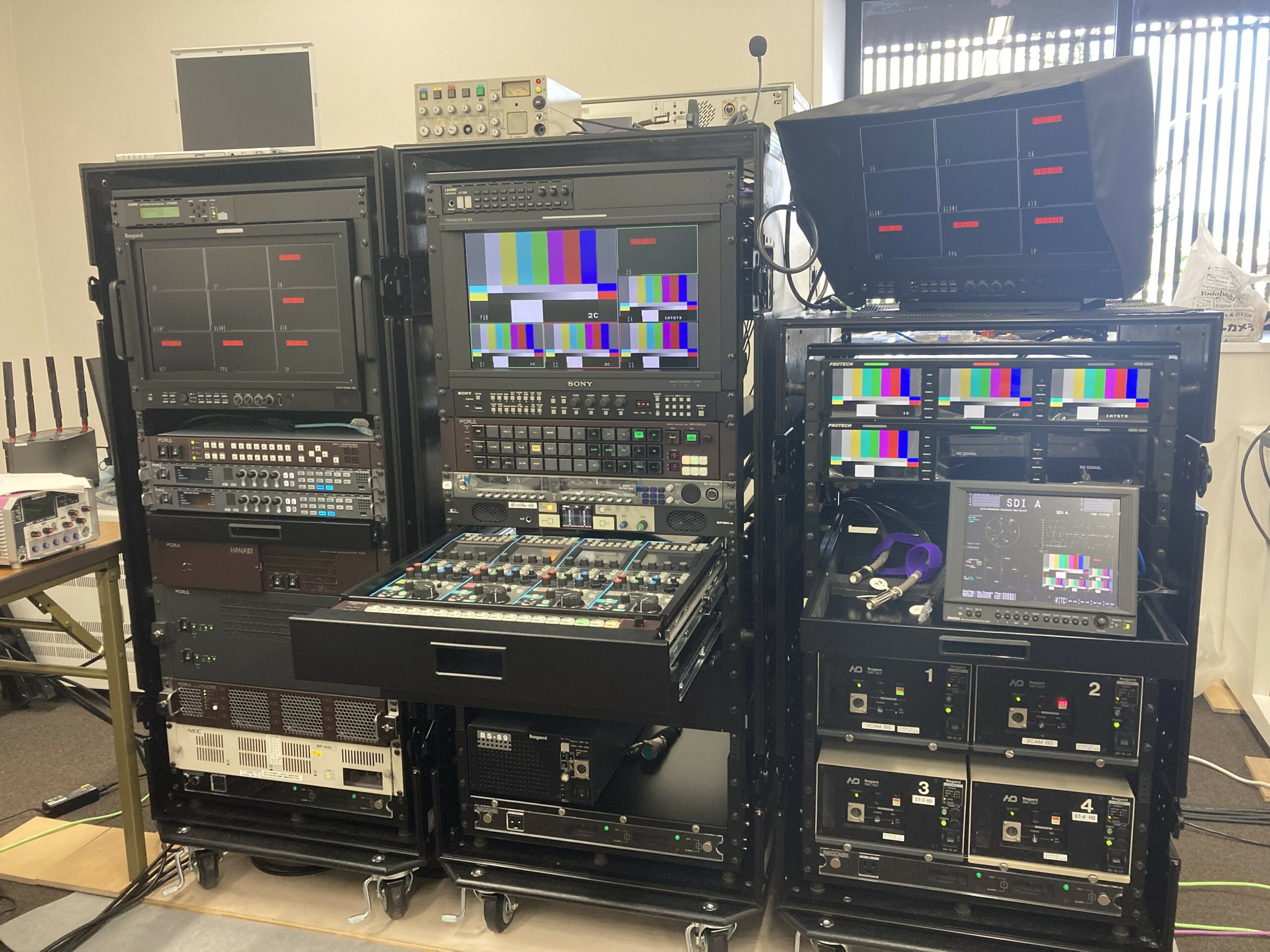 岩手朝日テレビ様 バラシ可搬サブシステム