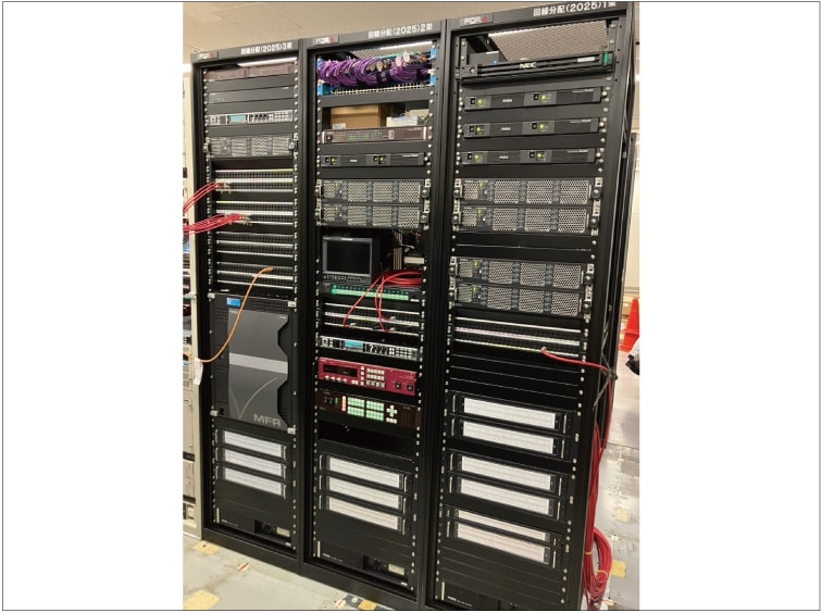 回線センター内機材ラック