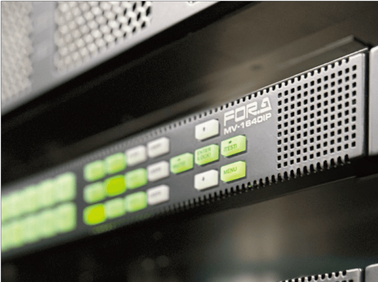 CGセンターラックに搭載されているMV-1640IP