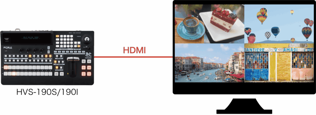 HVS-190S/190I HDMI出力
