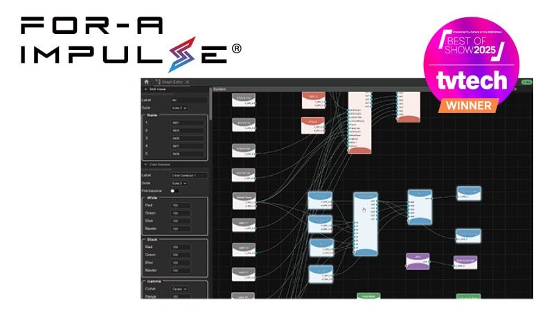 ソフトウェアベースの機能統合型ライブ制作ソリューション FOR-A IMPULSE®