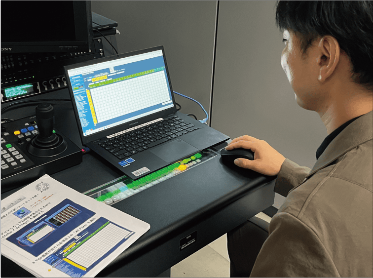 千葉テレビ様リモートシステム システム操作の様子